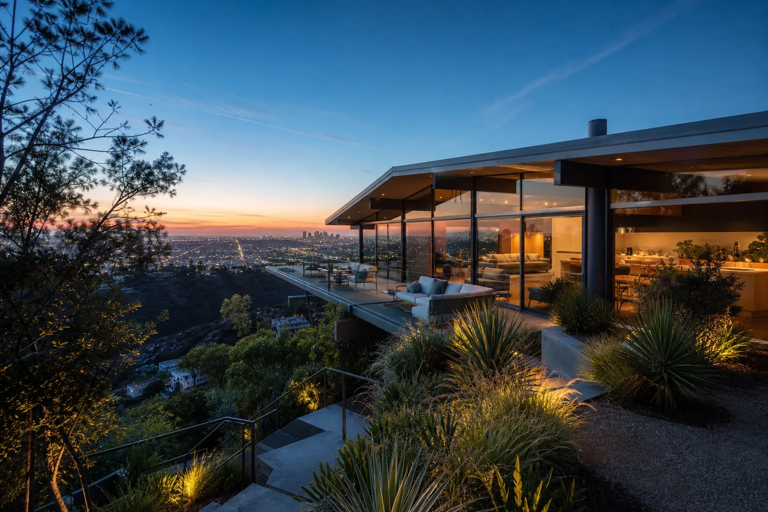 High-end remodeling in Hollywood Hills, California