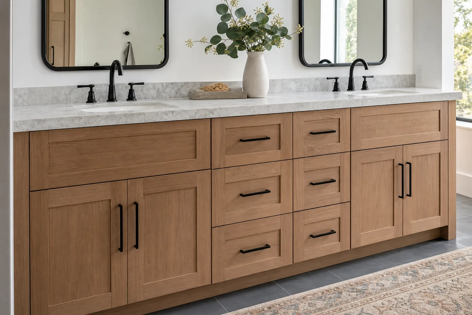 Bathroom vanity and cabinetry