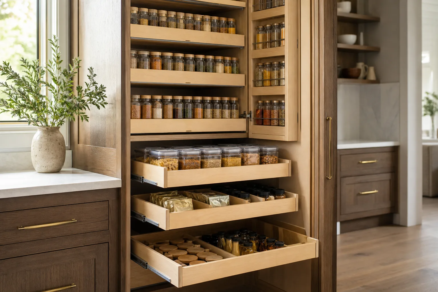 Kitchen storage and organization systems