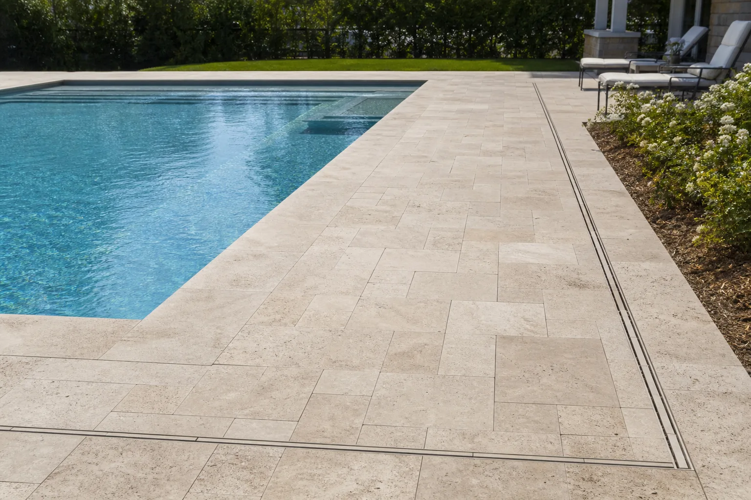 Pool deck and drainage remodel