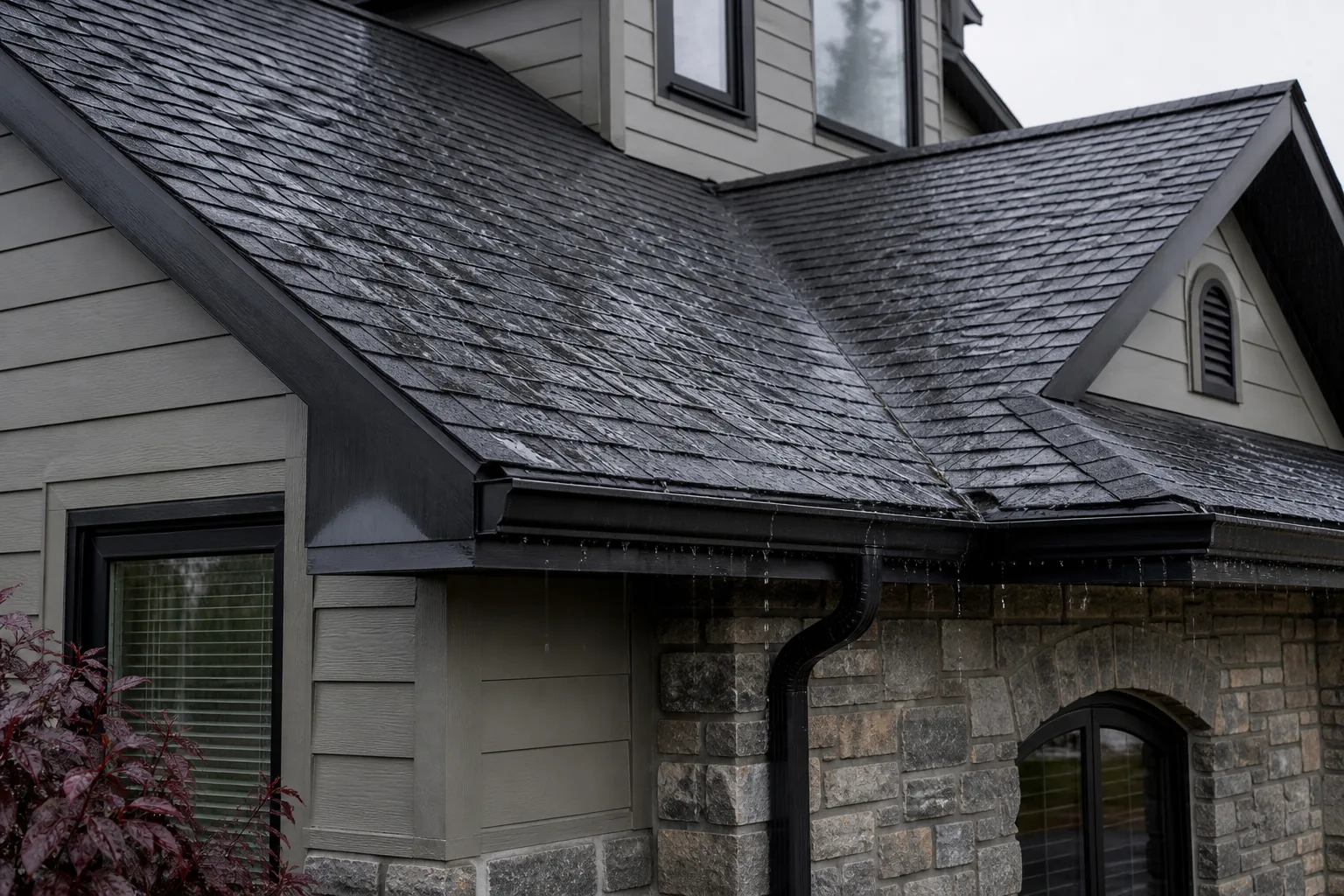 Weather-resistant completed roof