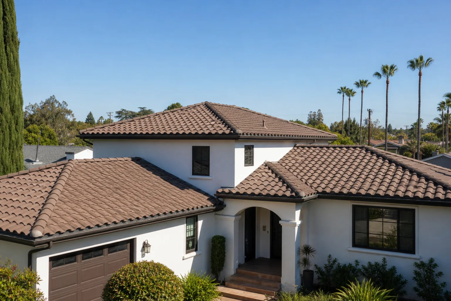 Residential roofing completed by Premier Hi-End Builders in Los Angeles