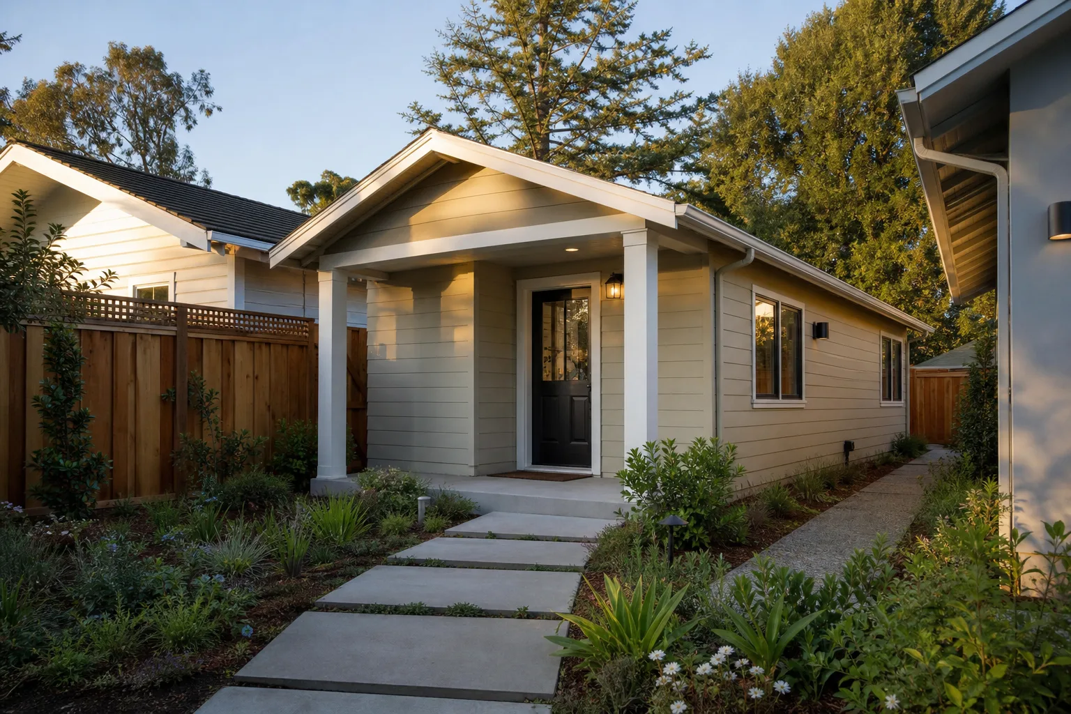 ADU and garage conversion exterior